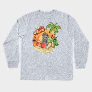 Hello Summer Quarantine Kids Long Sleeve T-Shirt